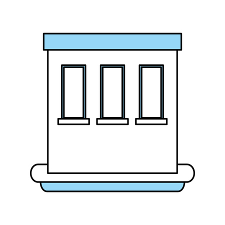 Building icon City architecture urban and modern theme Isolated design Vector illustrationのイラスト素材