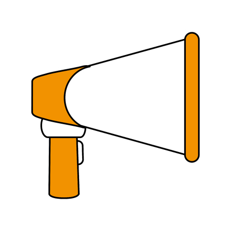 megaphone of amplifer speaker and bullhorn theme Isolated design Vector illustrationのイラスト素材