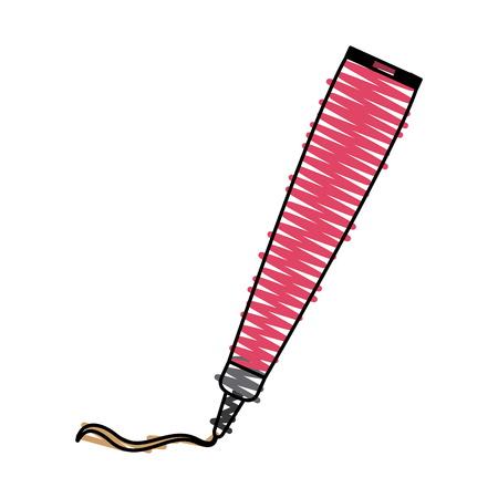 Eyeliner of make up accesories and cosmetic theme Isolated design Vector illustrationのイラスト素材