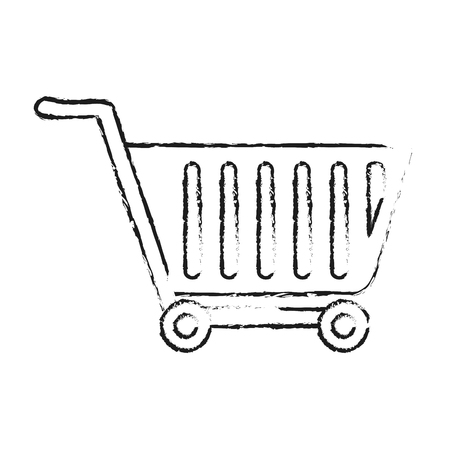 Cart of shopping commerce and market theme Isolated design Vector illustrationのイラスト素材
