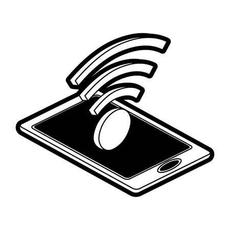 Smartphone mobile technology icon vector illustration graphic designのイラスト素材