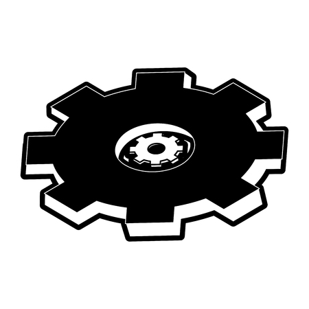 Gear machinery piece icon vector illustration graphic designのイラスト素材