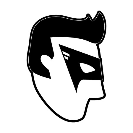 Superhero character cartoon icon vector illustration graphic design.のイラスト素材