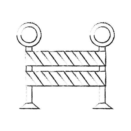 Under construction barrier icon vector illustration graphic designのイラスト素材