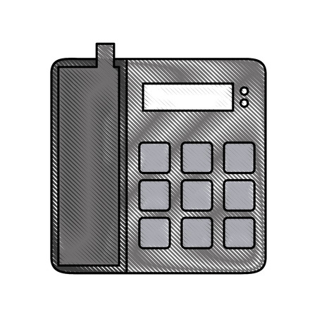 Telephone communication device icon vector illustration graphic designのイラスト素材