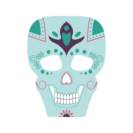 sugar skull mexican culture icon image vector illustration designのイラスト素材