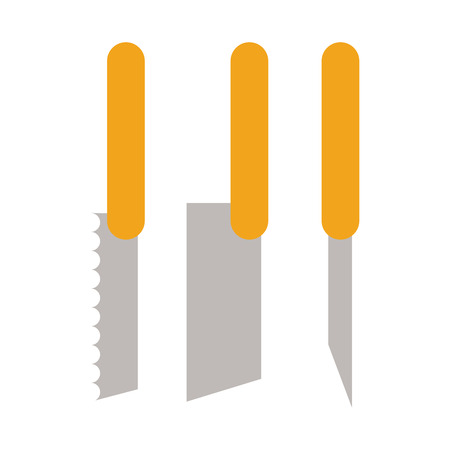 knives set kitchenware icon image vector illustration designのイラスト素材