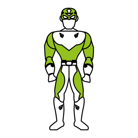 superhero standing avatar icon image vector illustration designのイラスト素材