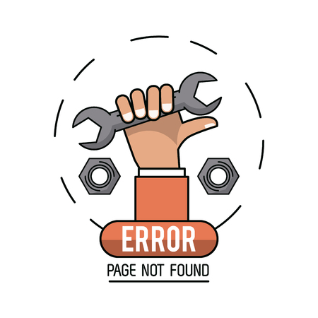 Error 404 infographic over white background vector illustration graphic designのイラスト素材