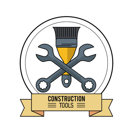 Construction tools design icon vector illustration graphic designのイラスト素材
