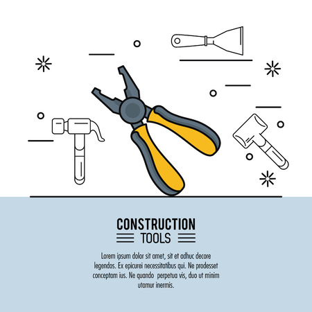 construction tools infographic icon vector illustration graphic designのイラスト素材