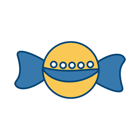 Caramel delicious candy icon vector illustration graphic designのイラスト素材