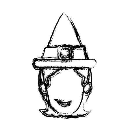 woman vintage hat icon vector illustration graphic designのイラスト素材