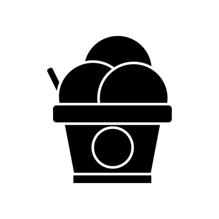 Delicious ice cream icon vector illustration graphic designのイラスト素材