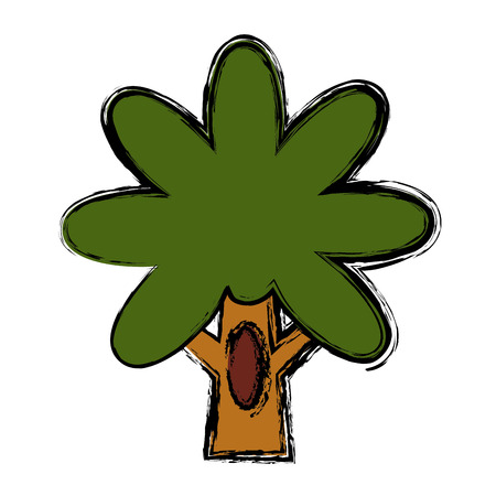 Tree nature symbol icon vector illustration graphic designのイラスト素材