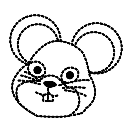 Cute mouse cartoon icon vector illustration graphic designのイラスト素材