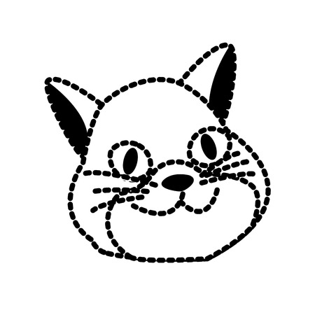 Cat pet cartoon icon vector illustration graphic designのイラスト素材