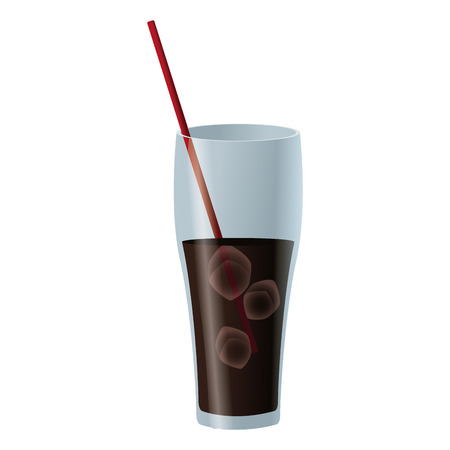 Soda cup glass icon vector illustration graphic designのイラスト素材
