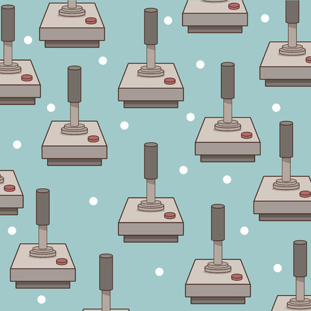 Classic videogames and console icons over white background vector illustrationのイラスト素材