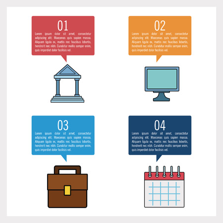 Business and education infographic icon vector illustration graphic designのイラスト素材