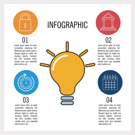 Business and education infographic icon vector illustration graphic designのイラスト素材