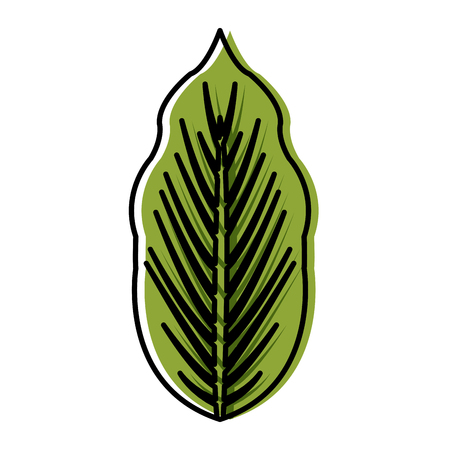 Leaf eco symbol icon vector illustration graphic designのイラスト素材