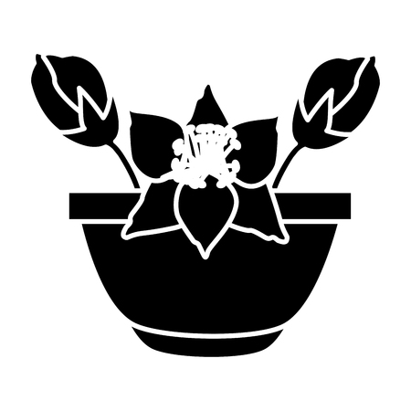 Flowers in vase icon vector illustration graphic designのイラスト素材