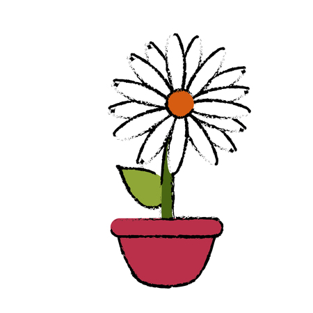 Flower in vase icon vector illustration graphic designのイラスト素材