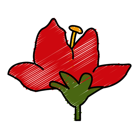 Beautiful decorative flowers icon vector illustration graphic designのイラスト素材