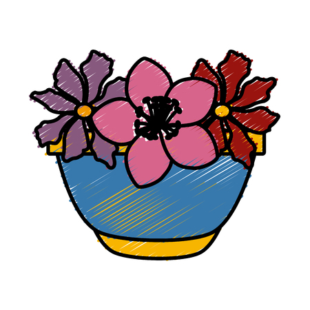 Flower in vase icon vector illustration graphic designのイラスト素材