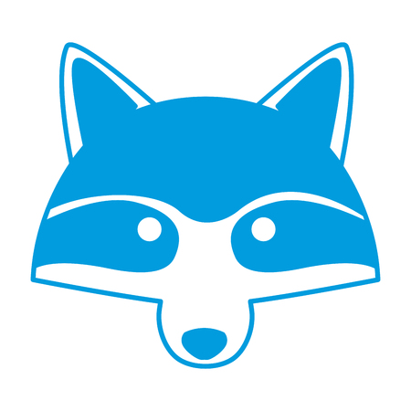 Racoon animal cartoon icon vector illustration graphic designのイラスト素材