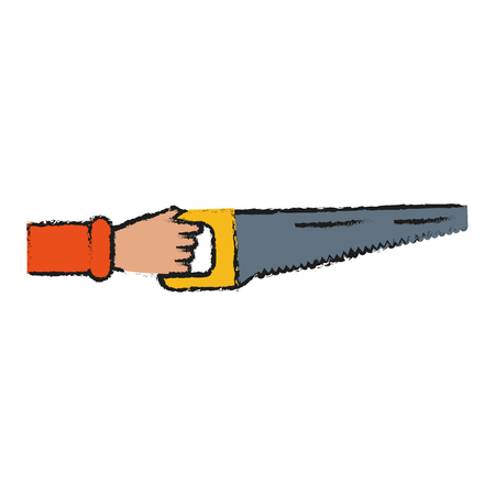 saw tool icon image vector illustration designのイラスト素材