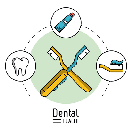 Dental care infographic icon vector illustration graphic designのイラスト素材