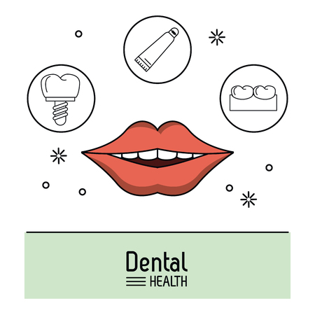 Dental care infographic icon vector illustration graphic designのイラスト素材