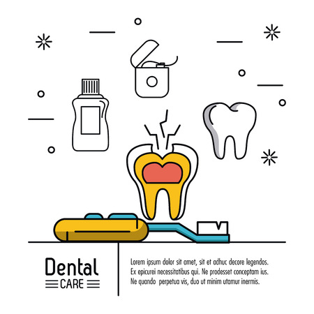 Dental care infographic icon vector illustration graphic designのイラスト素材