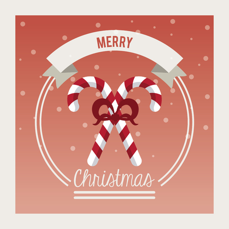 Merry christmas cute card icon vector illustration graphic designのイラスト素材