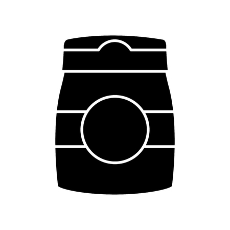 coffee ground jar icon vector illustration graphic designのイラスト素材