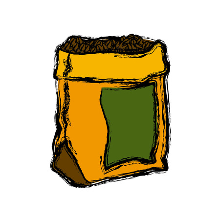 coffee bean bag icon vector illustration graphic designのイラスト素材