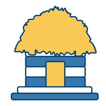Hut house building icon vector illustration graphic designのイラスト素材
