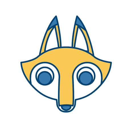 Fox animal cartoon icon vector illustration graphic designのイラスト素材