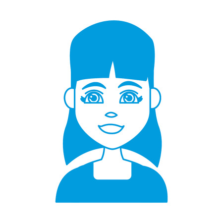 Young woman cartoon icon vector illustration graphic designのイラスト素材