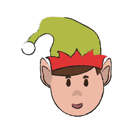 elf christmas related icon image vector illustration designのイラスト素材