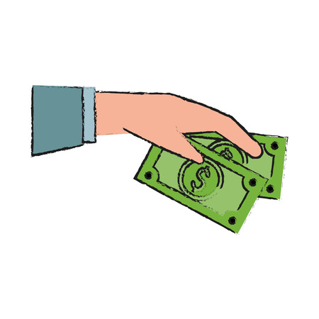 open hand sideview icon image vector illustration designのイラスト素材