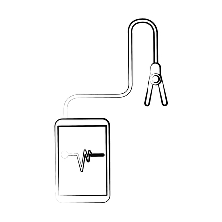 glucometer healthcare icon image vector illustration designのイラスト素材
