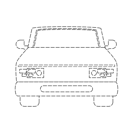 car frontview icon image vector illustration designのイラスト素材
