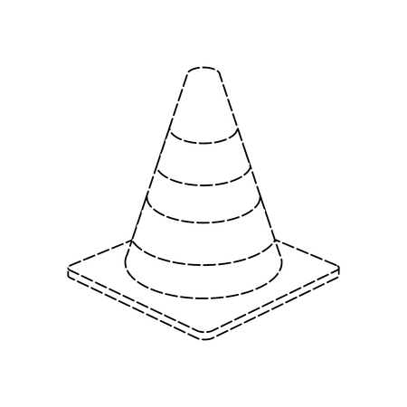 traffic cone icon image vector illustration designのイラスト素材