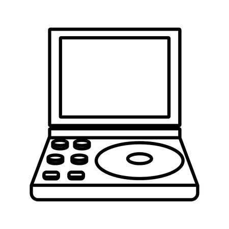 Portable videogame console icon vector illustration graphic designのイラスト素材