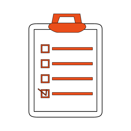 Clipboard with checklist icon image.のイラスト素材
