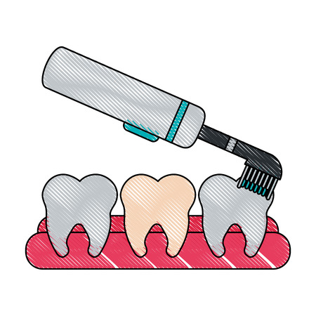 brush dentistry instrument icon image vector illustration designのイラスト素材