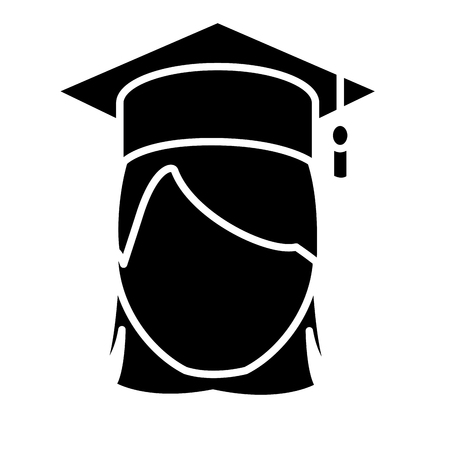 Student graduation cartoon icon vector illustration graphic designのイラスト素材
